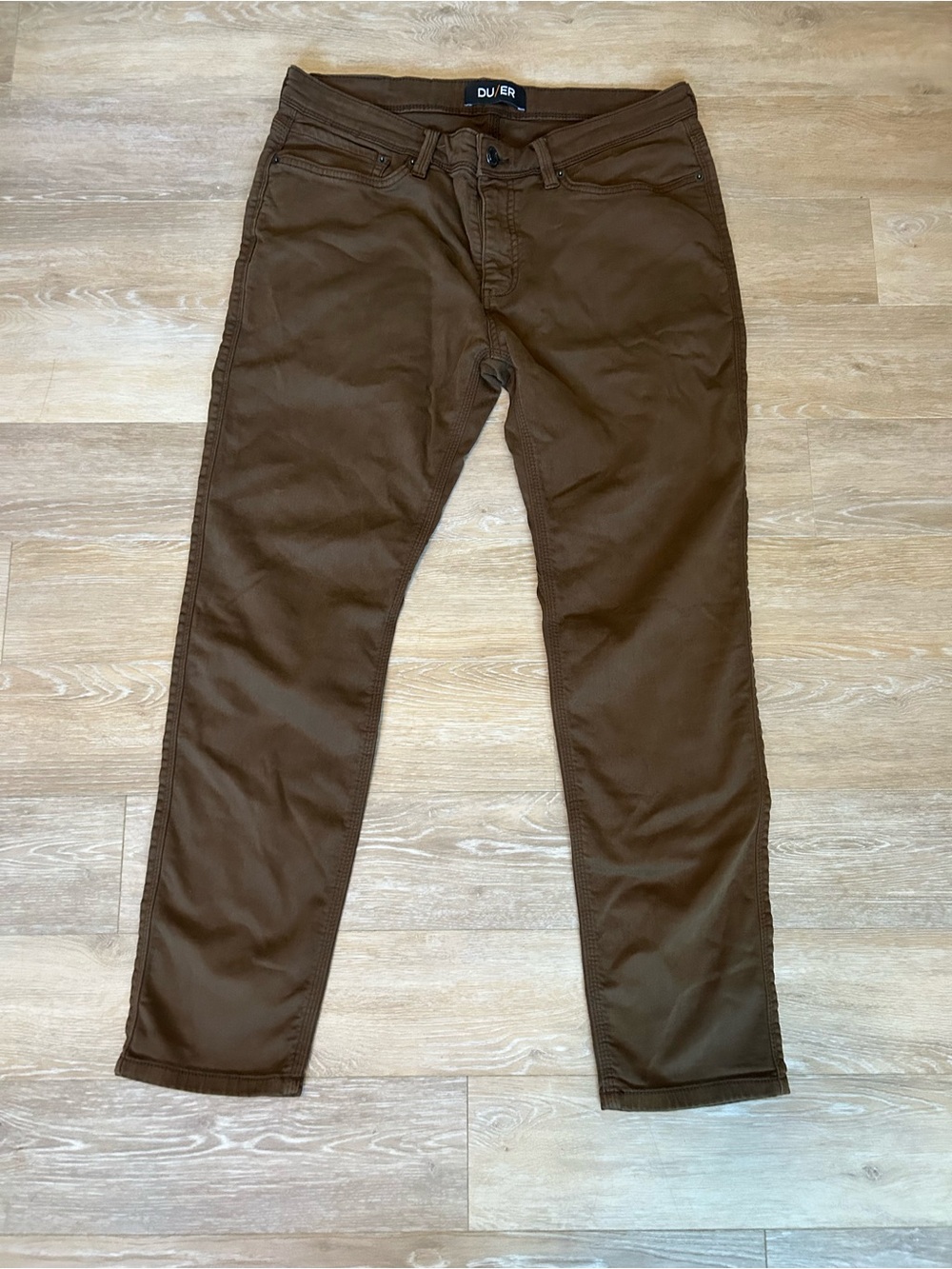 DU/ER Brown Slim/Straight Pants